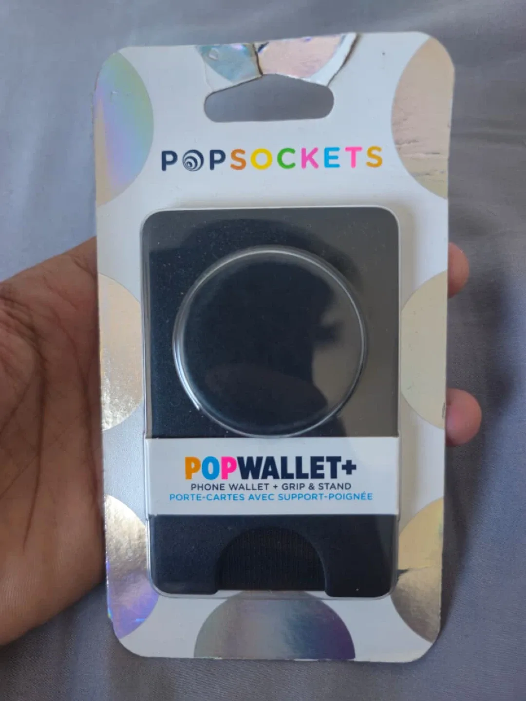 PopSockets PopWallet+ Black Phone Grip & Stand thumbnail