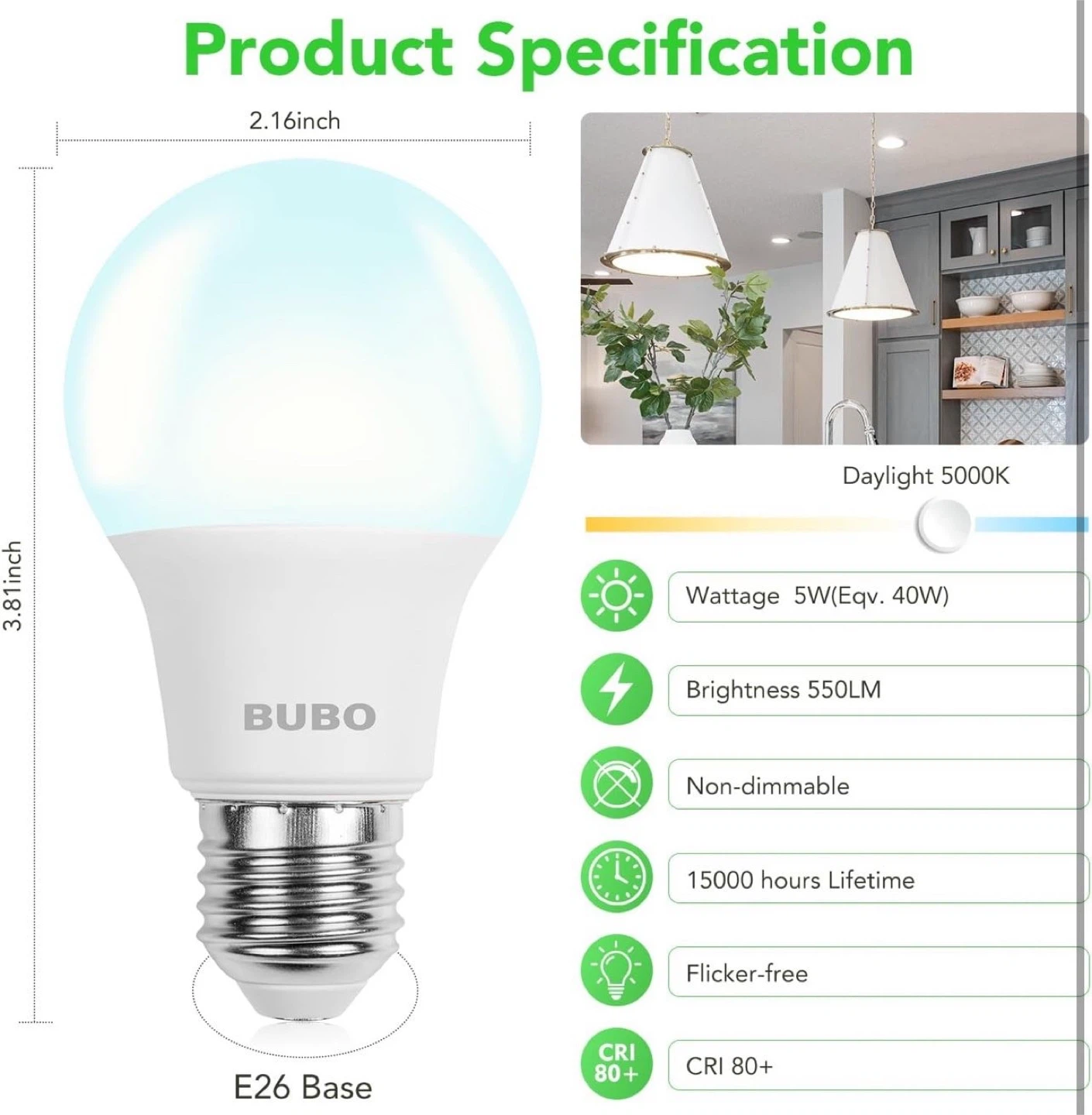 BUBO LED Light Bulbs - 6 Pack - photo 2