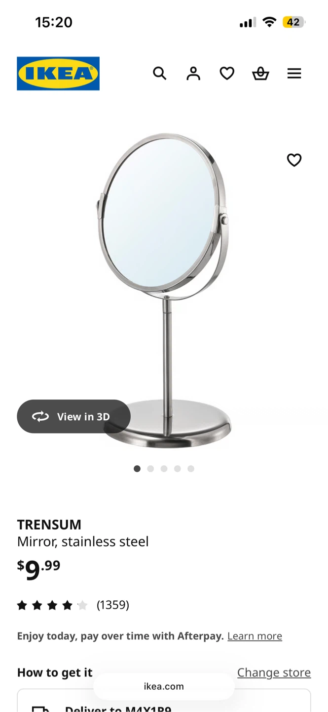 IKEA Trensum Mirror - Stainless Steel - photo 2