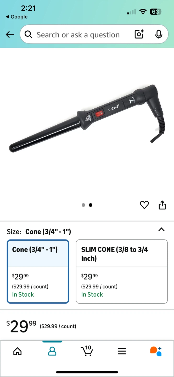 TYCHE Cone Curling Iron 🥕 - photo 3