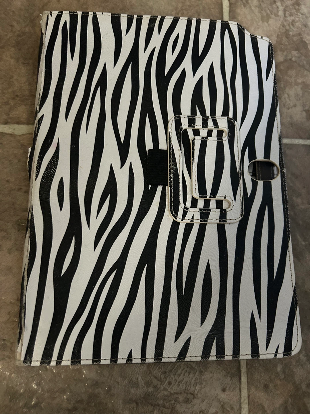 Zebra Print Tablet Case