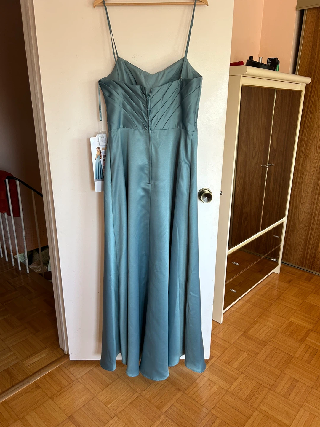 Morilee Madeline Gardner Dress - Size 12 Satin (Aqua Green) - photo 5