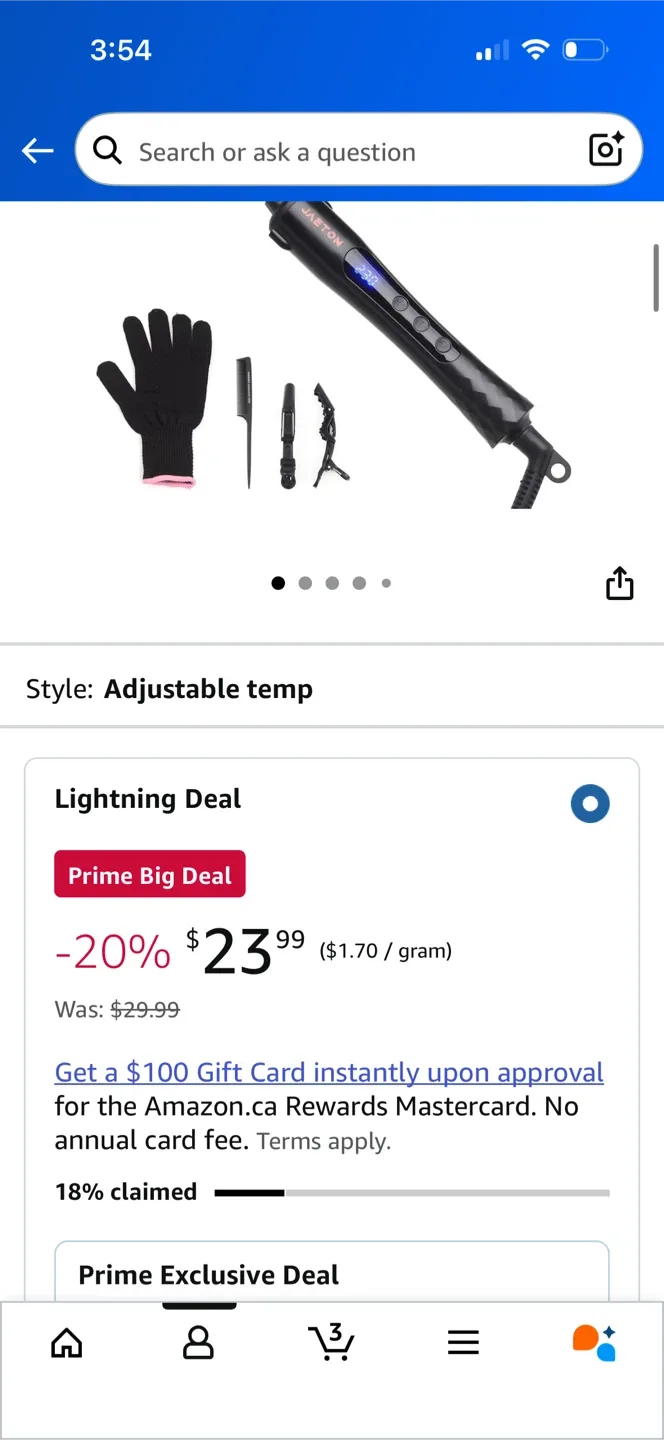 Adjustable Temp Hair Curling Iron 9mm image indicator(2)