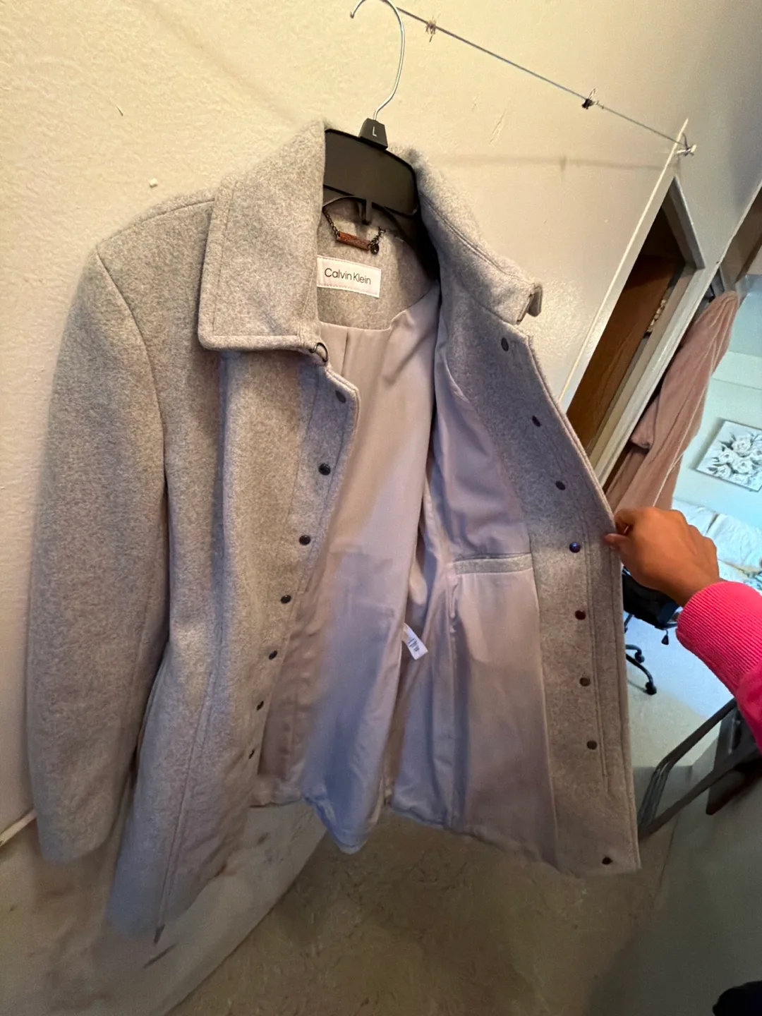 Calvin Klein Gray Coat image indicator(5)