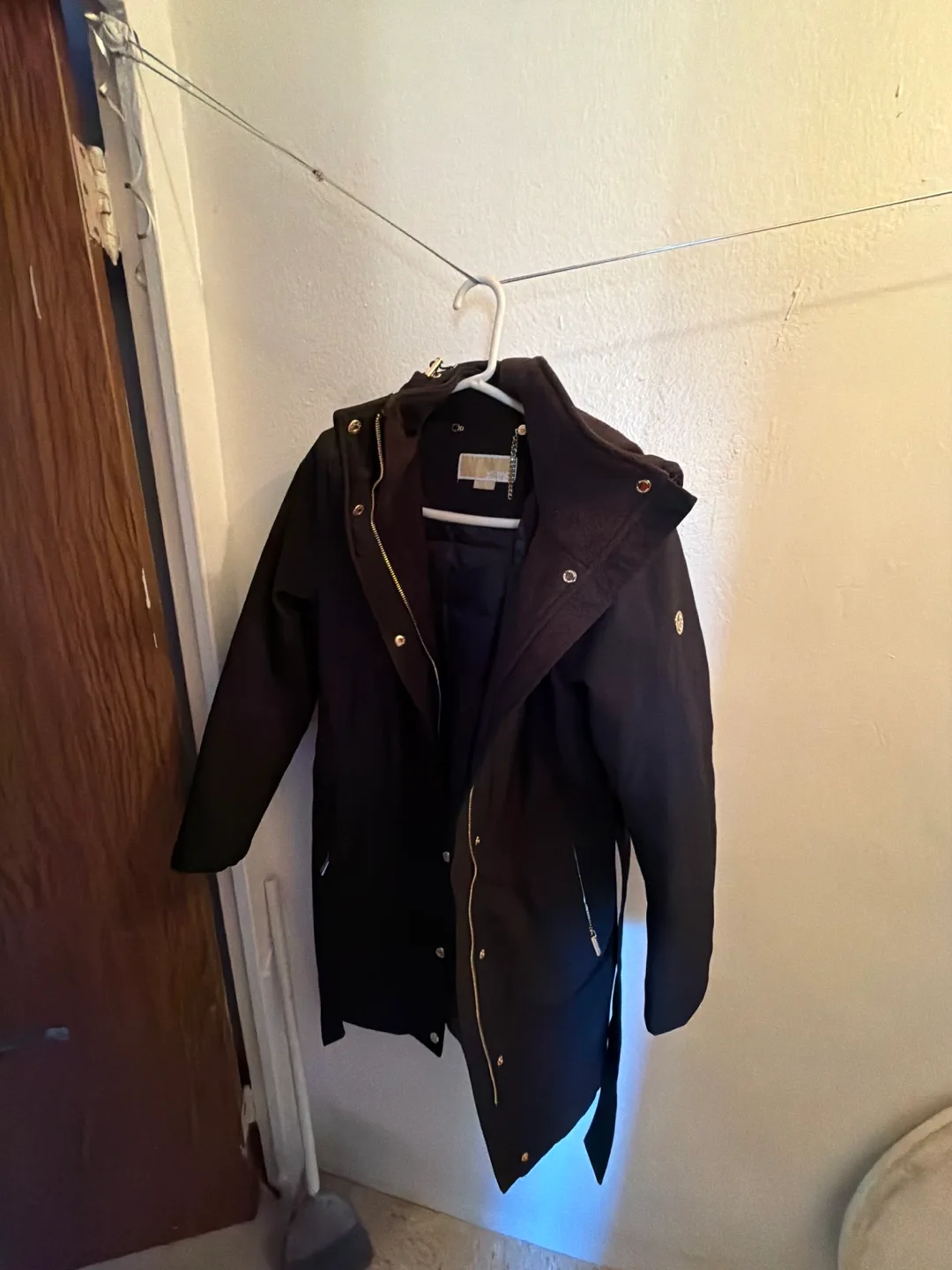 Michael Michael Kors Black Coat Size S thumbnail