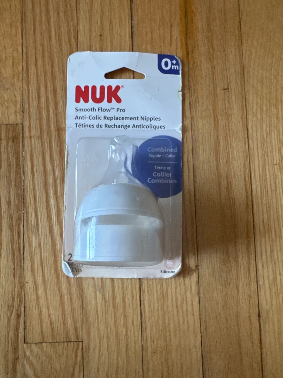New NUK Smooth Flow Pro Anti-Colic Replacement Nipples 0m+ thumbnail