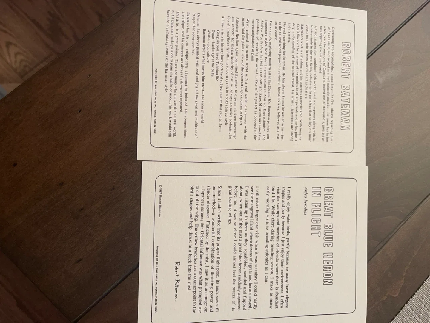 Robert Bateman "Great Blue Heron" Limited Edition image indicator(2)