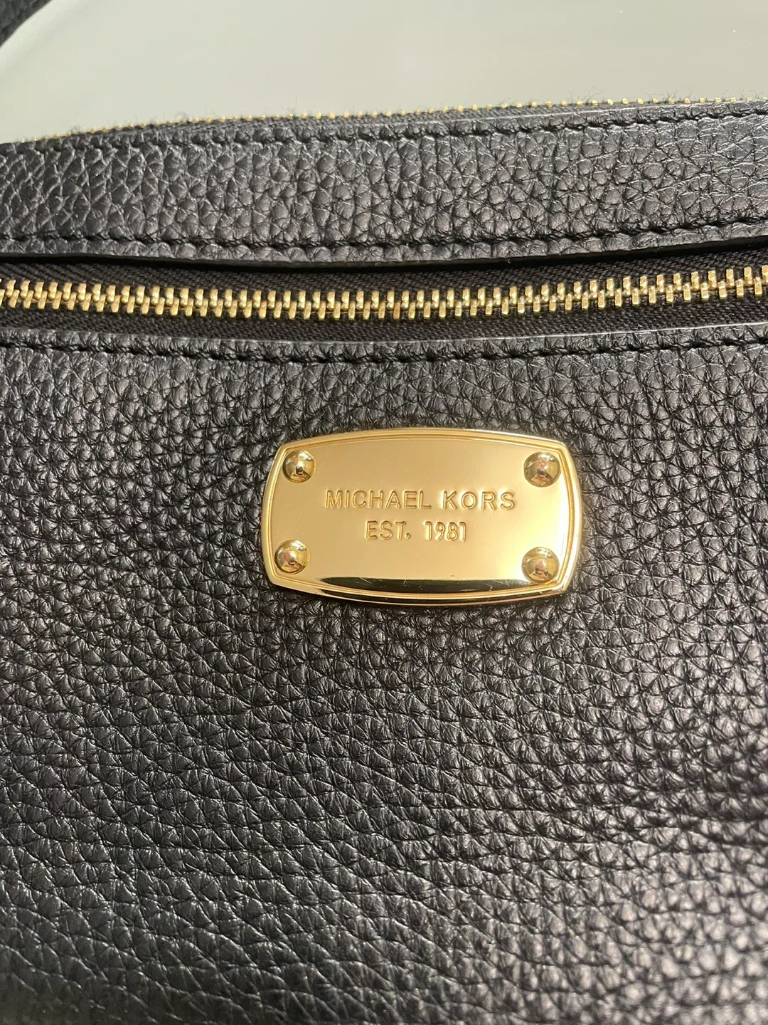 Michael Kors Black Leather Wristlet image indicator(3)