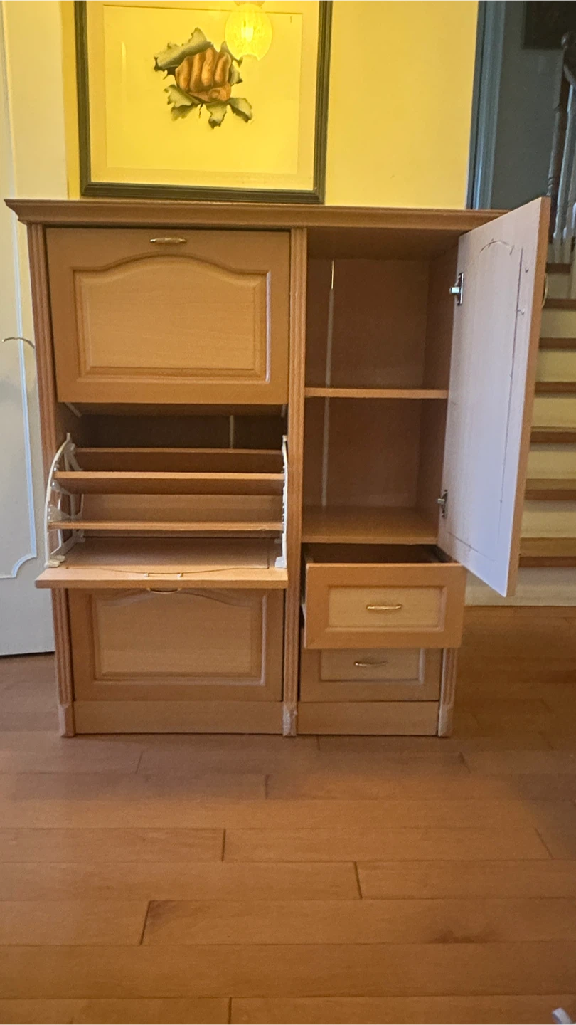 Wooden Shoe Cabinet - photo 2