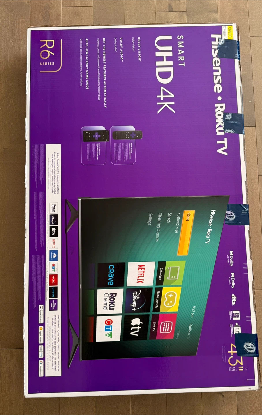 Hisense Roku TV 43" UHD 4K Smart TV - New in Box!