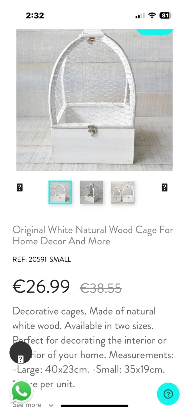 🥕Decorative Wooden Cage Decor image indicator(9)