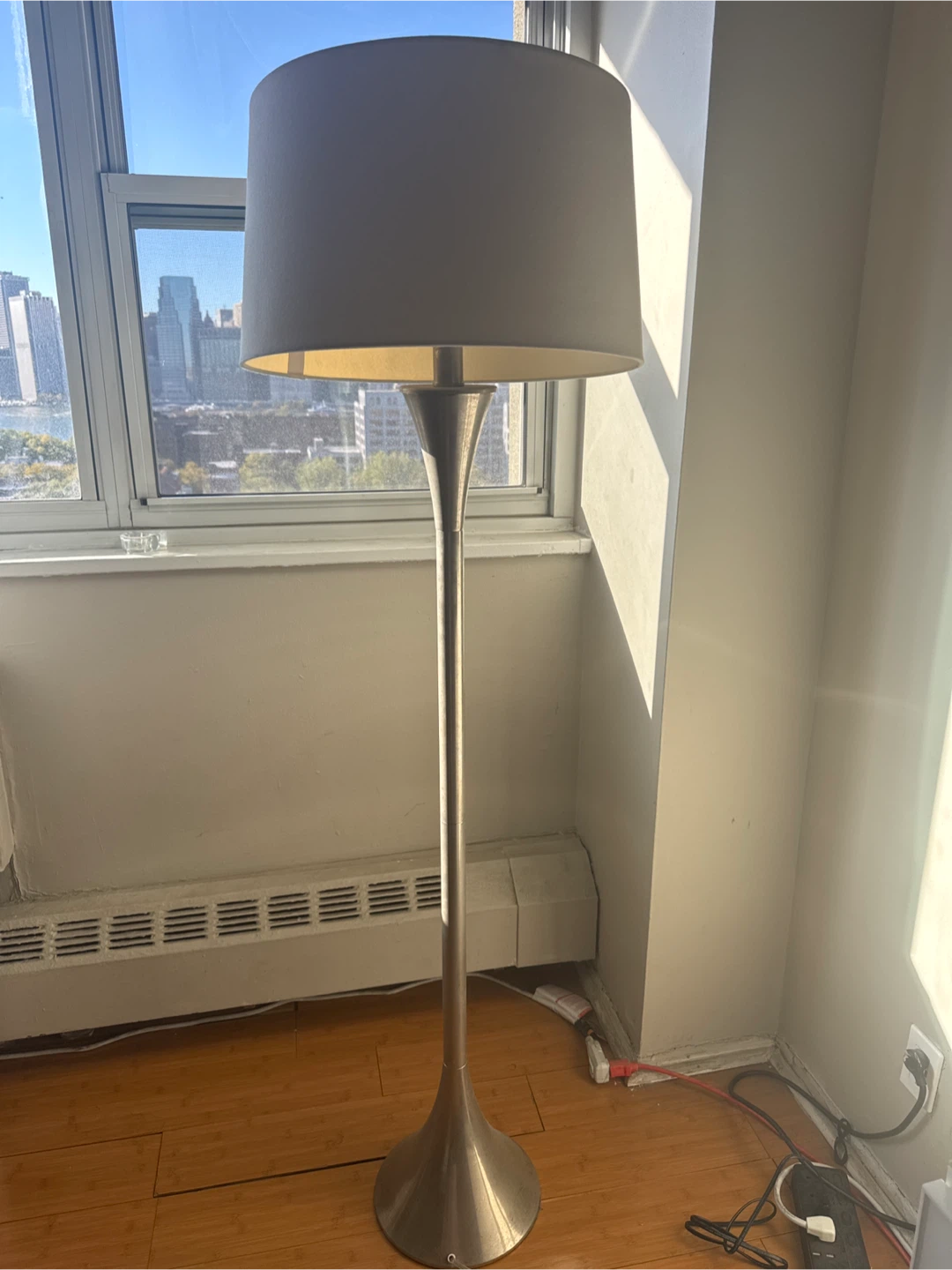 Floor Lamp - Gray Shade