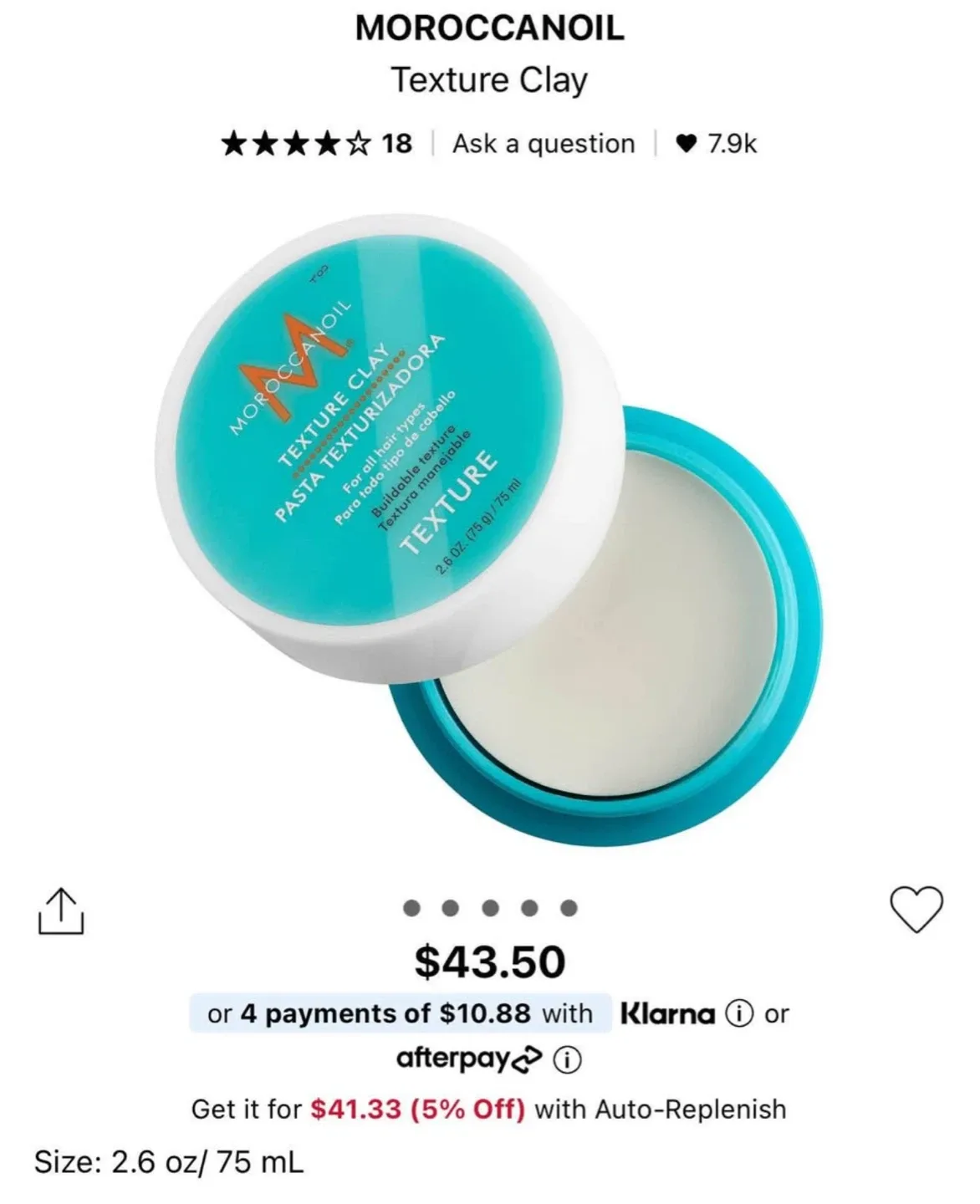 Moroccanoil Texture Clay image indicator(2)