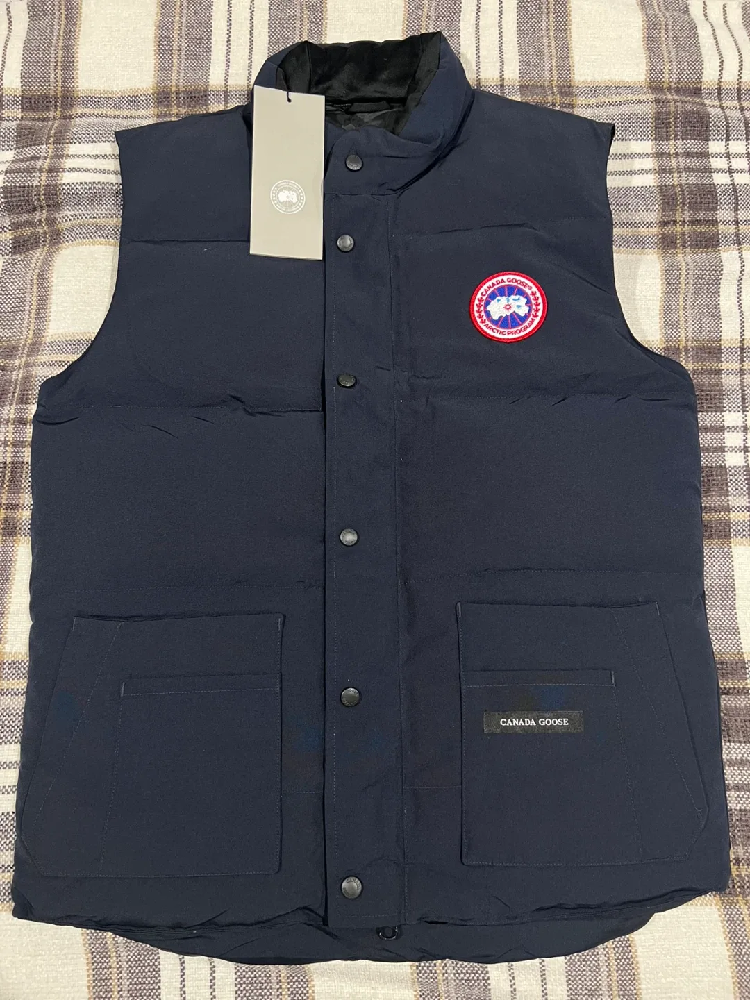 Dark Blue Goose  Vest Size M thumbnail