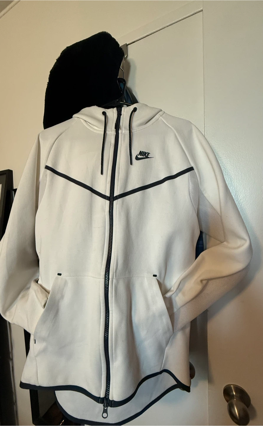 Nike Tech Fleece Full Zip Hoodie - White