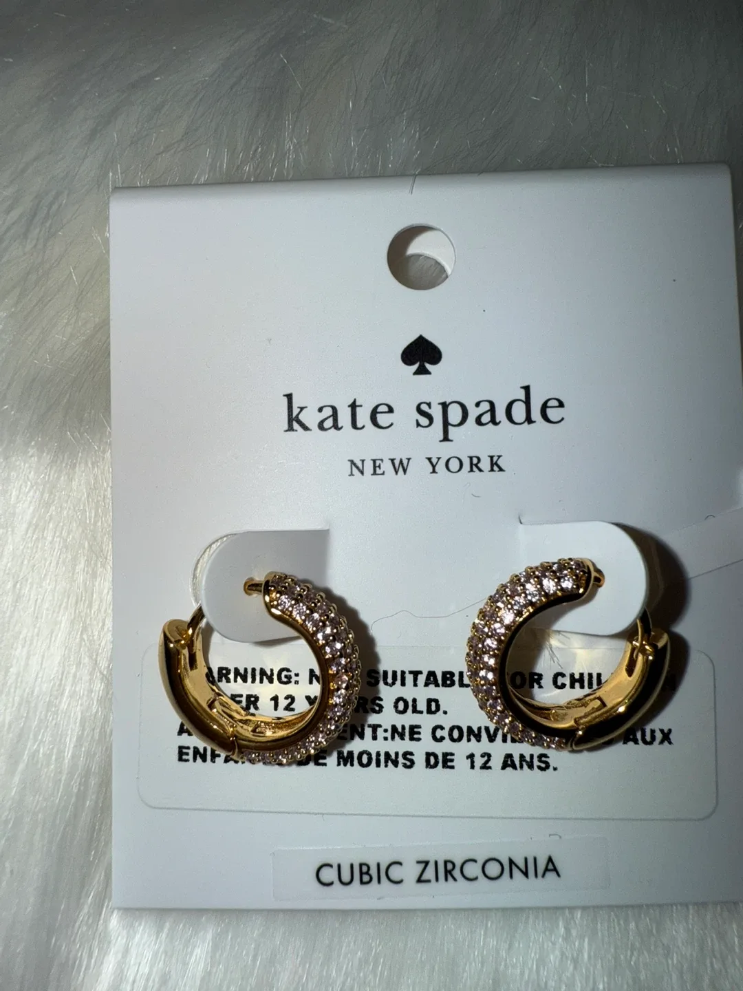 Kate Spade Brilliant State Hoop Earrings - New!