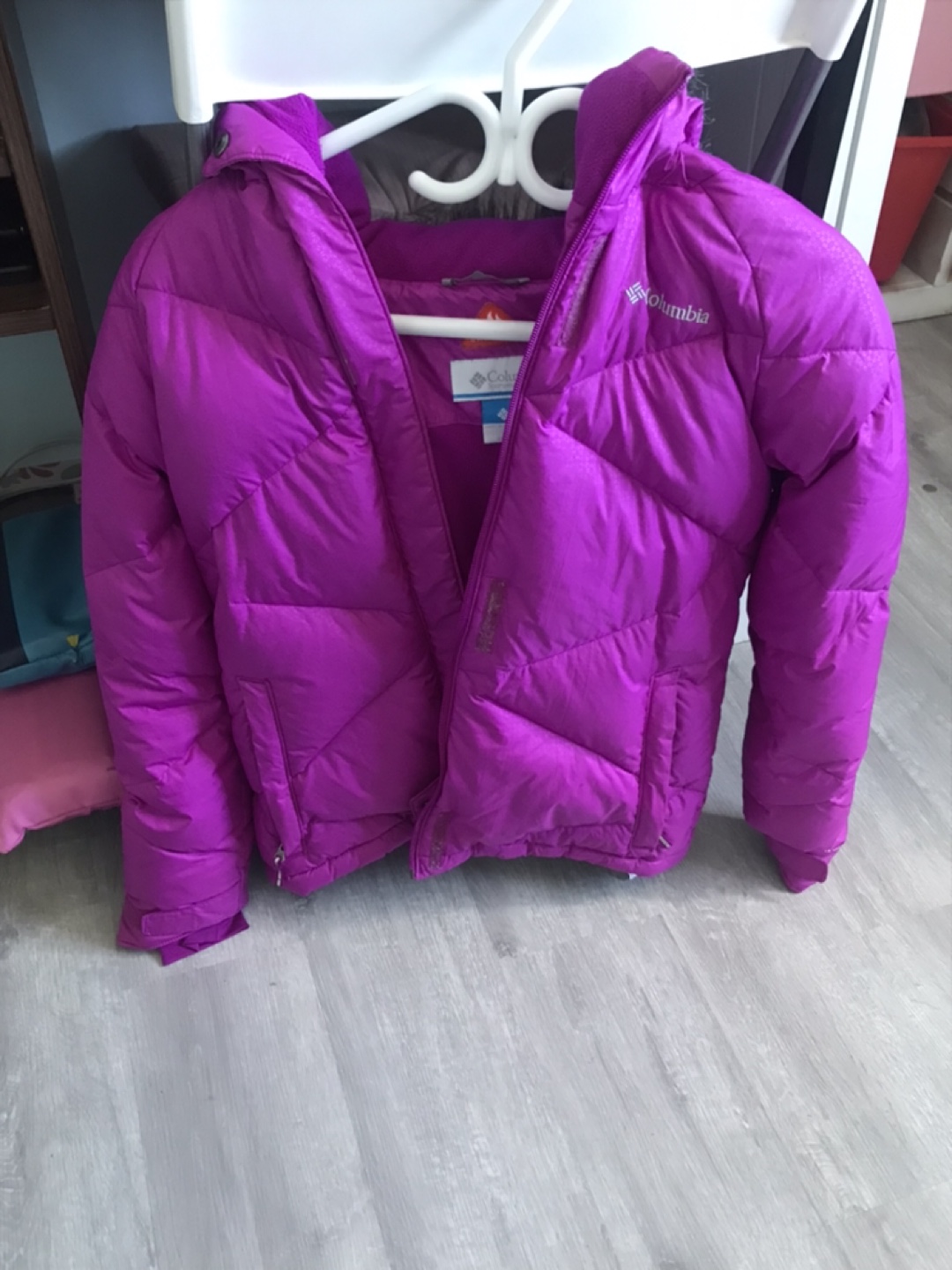 Columbia Purple Puffer Jacket