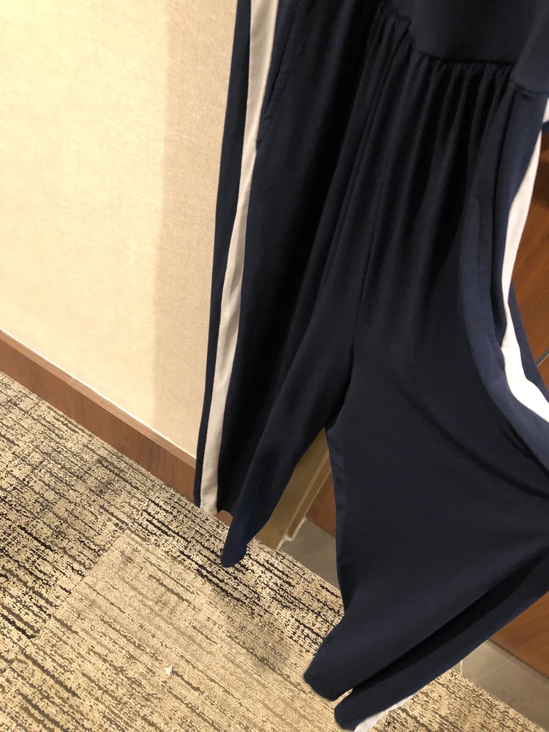 Kim & Co Navy Jumpsuit Size S-M/ size M image indicator(4)