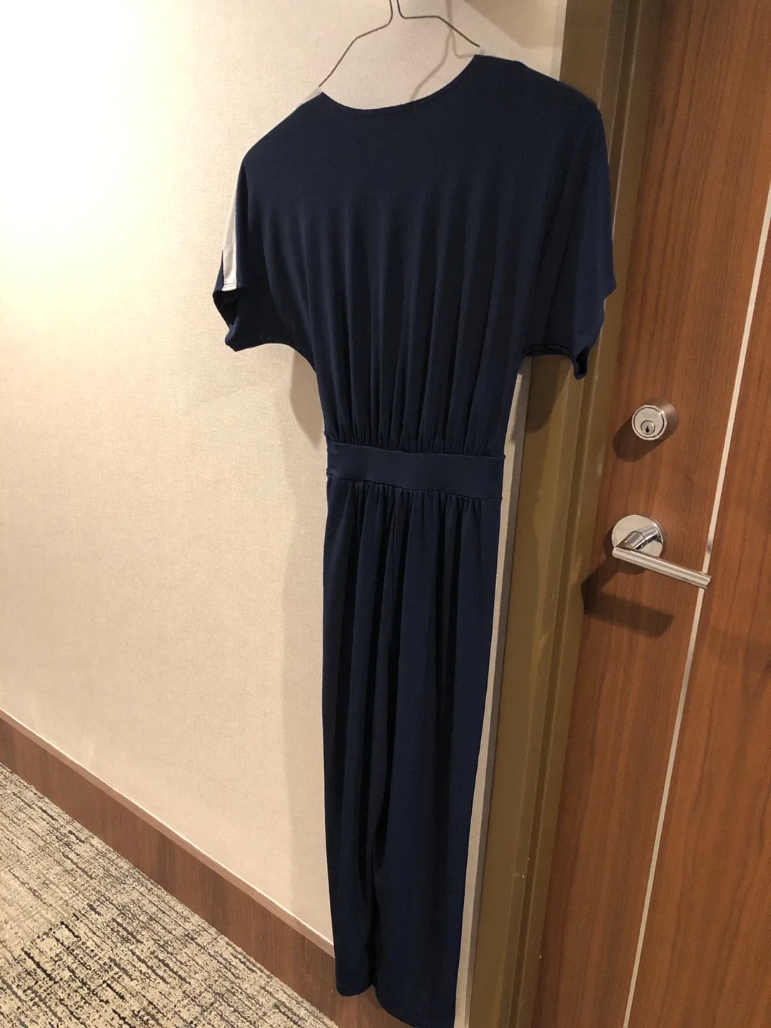 Kim & Co Navy Jumpsuit Size S-M/ size M image indicator(5)