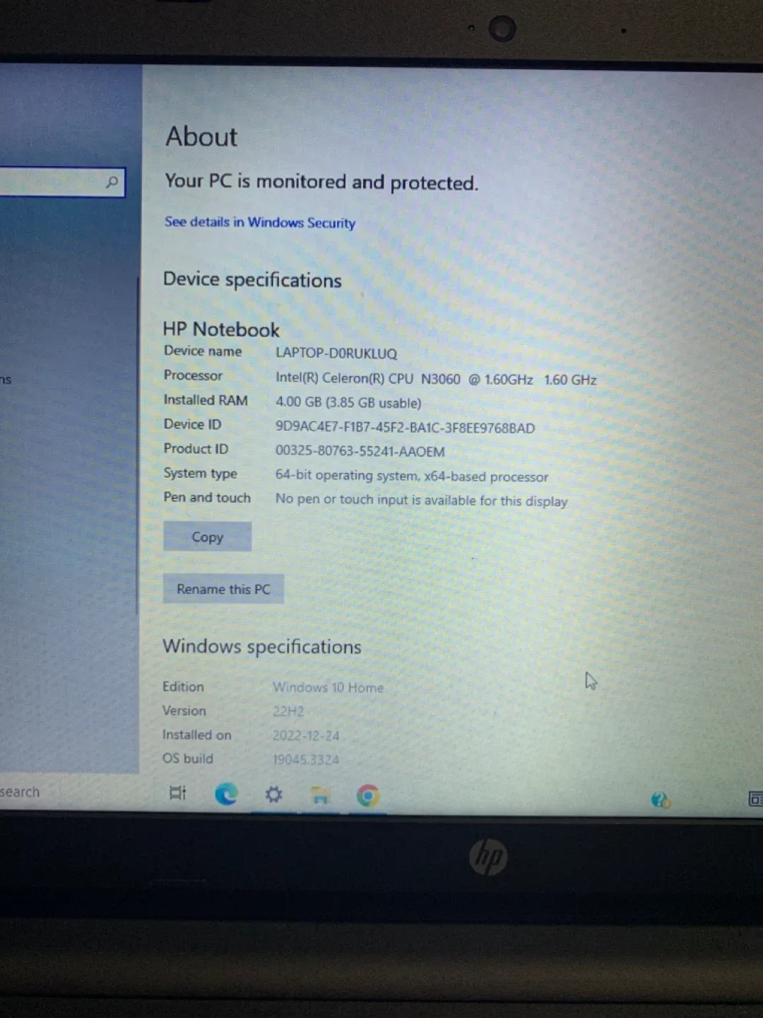 HP Notebook Laptop - with charger image indicator(5)