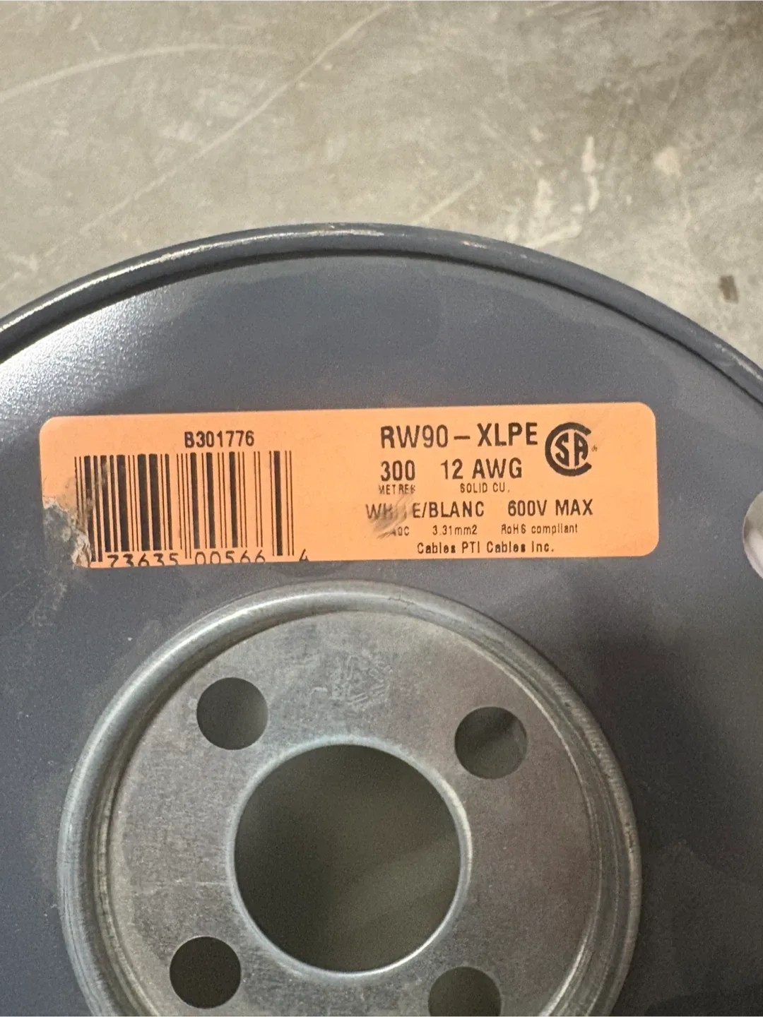 RW90-XLPE 12 AWG Wire - 300 Metres image indicator(2)