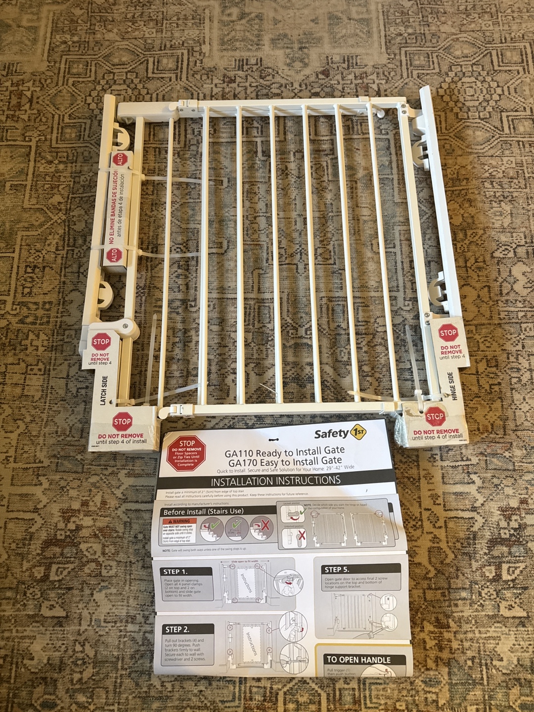 New Safety 1st GA110/GA170 Easy Install Gate