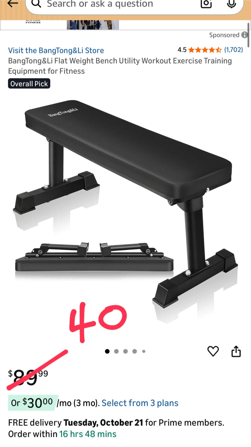 BangTong&Li Flat Weight Bench
