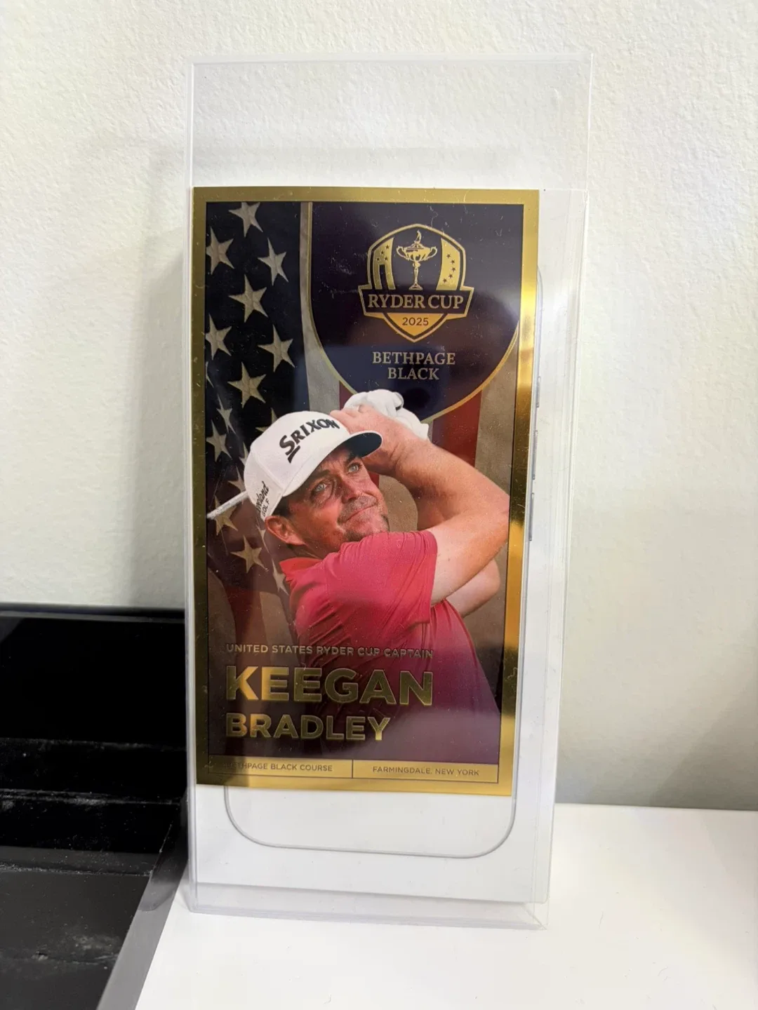 Keegan Bradley Ryder Cup 2025 14k Collectible Gold Print