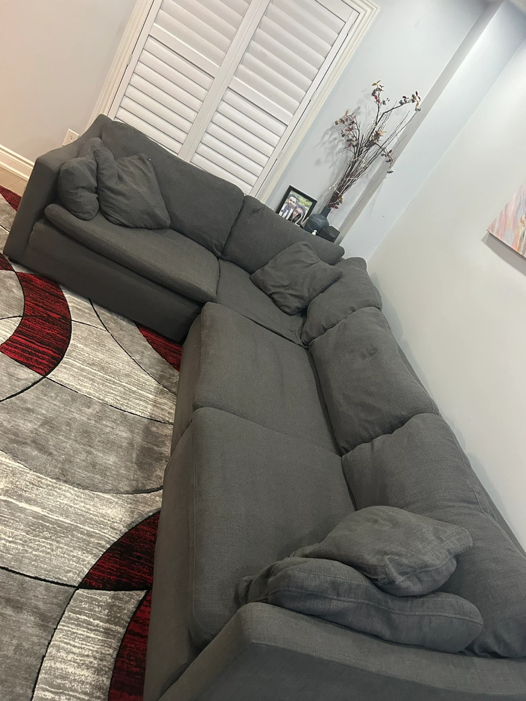 Grey Sectional Sofa - photo 4