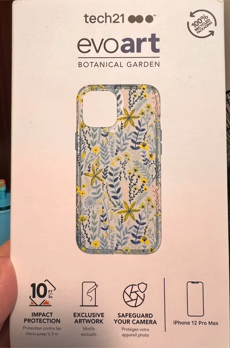 Tech21 Evo Art Botanical Garden iPhone 12 Pro Max Case thumbnail
