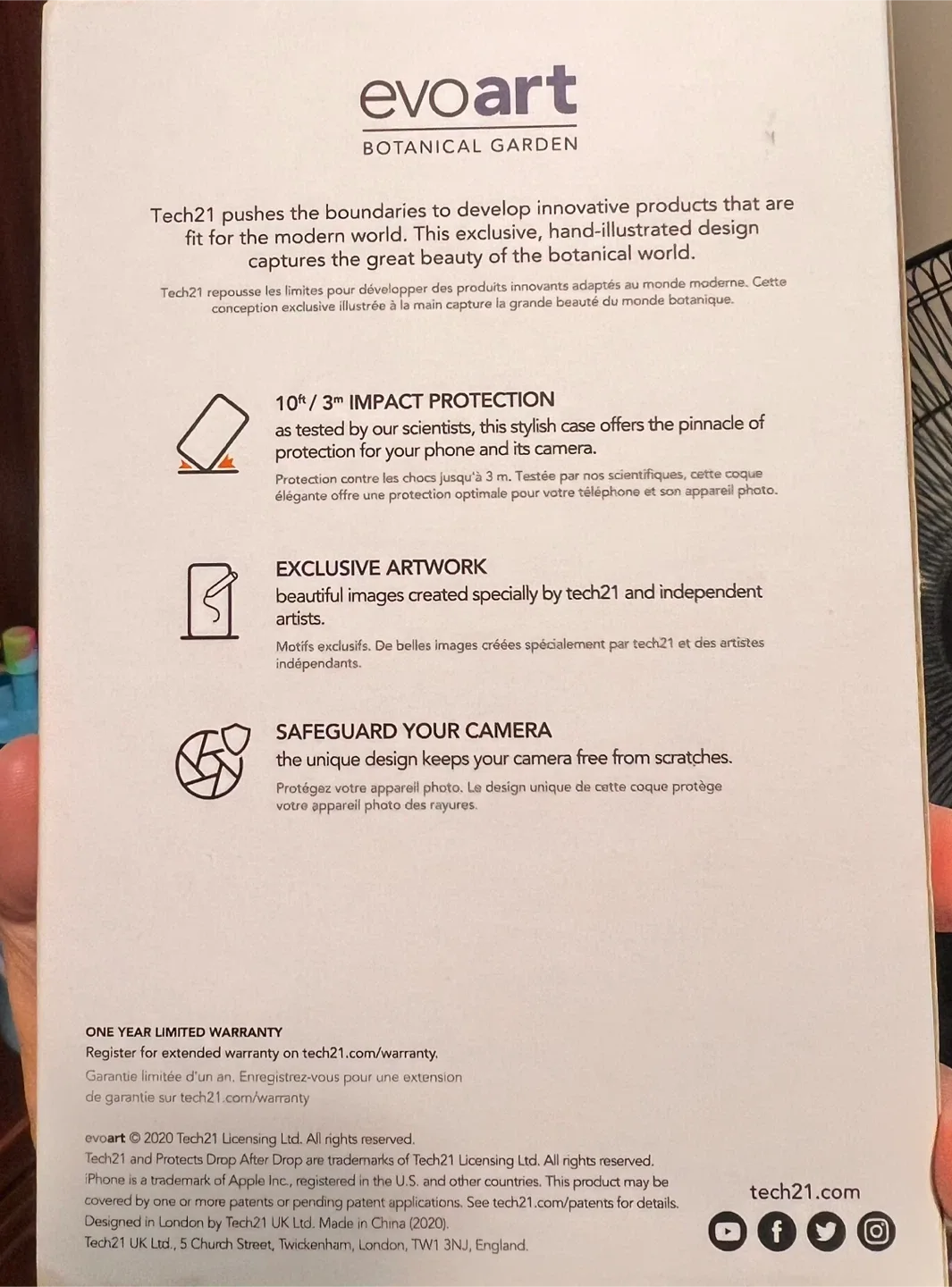 Tech21 Evo Art Botanical Garden iPhone 12 Pro Max Case image indicator(2)