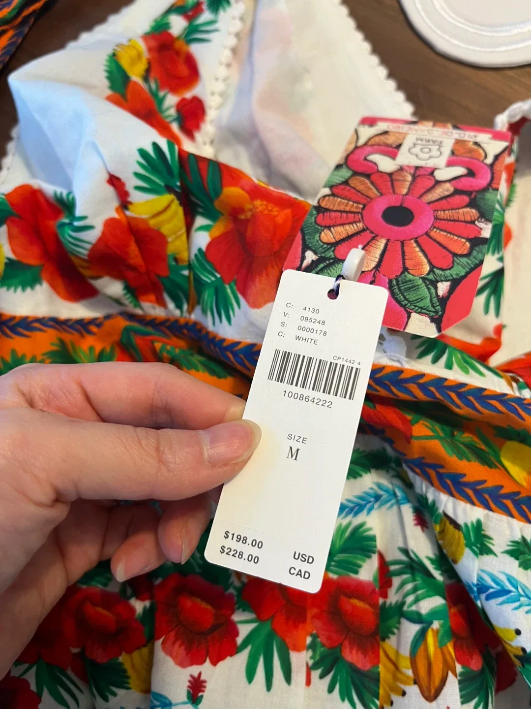 BNWT Farm Rio V Neck Tiered Dress M (fits S) image indicator(3)