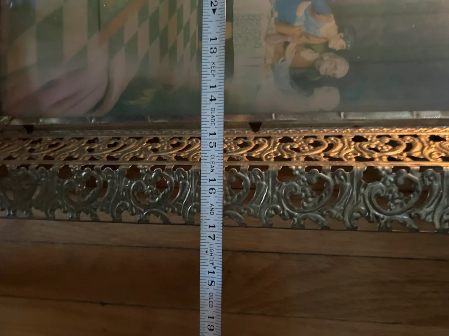 $25  1950s 3-D Lenticular lit Jesus Last Supper Print MCM Art image indicator(4)