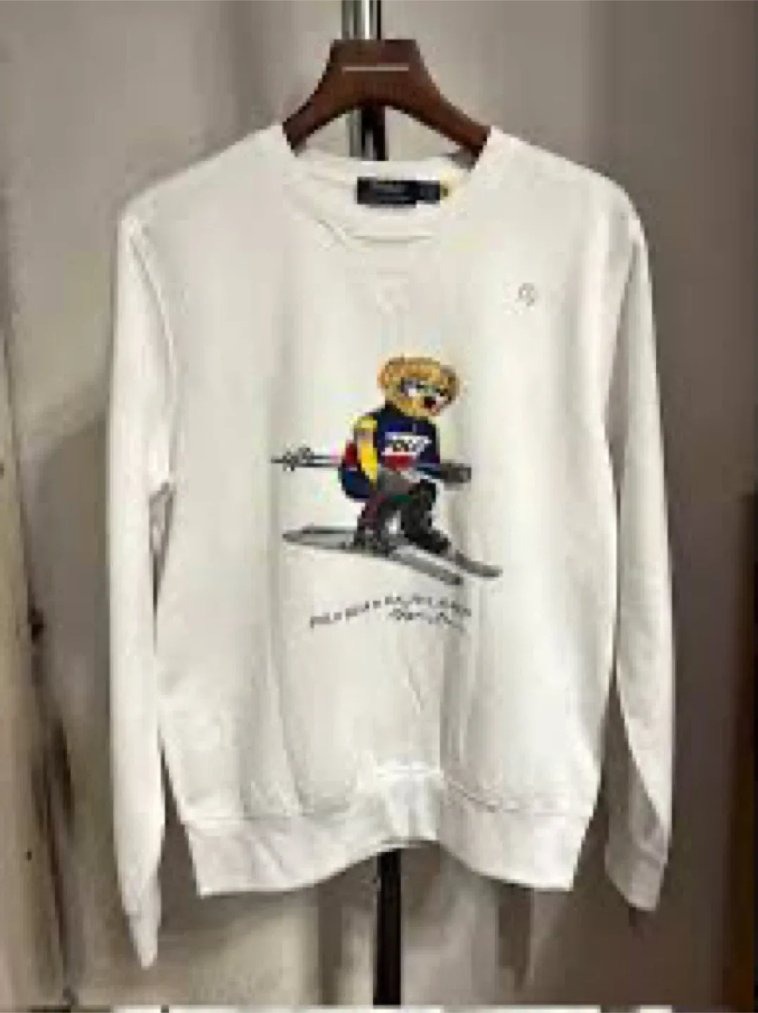 Ralph Lauren Grailed Polo Bear White Crewneck Sweater image indicator(7)