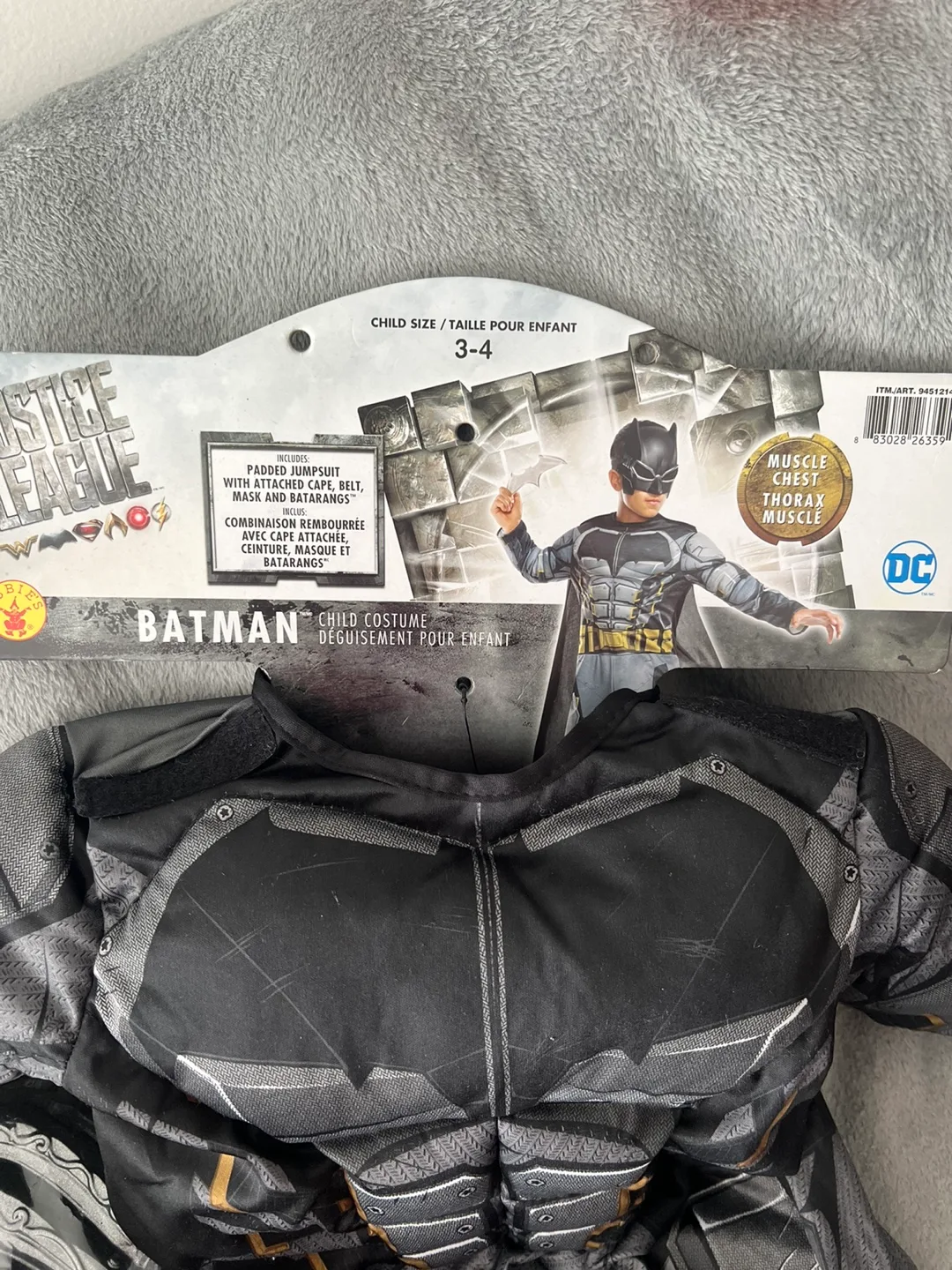 Batman Child Costume Size 3-4 thumbnail