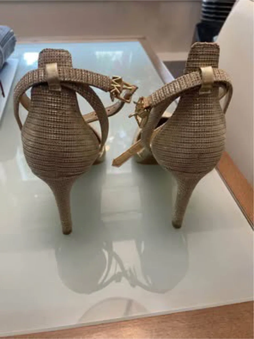 Michael Kors Gold Heels image indicator(2)