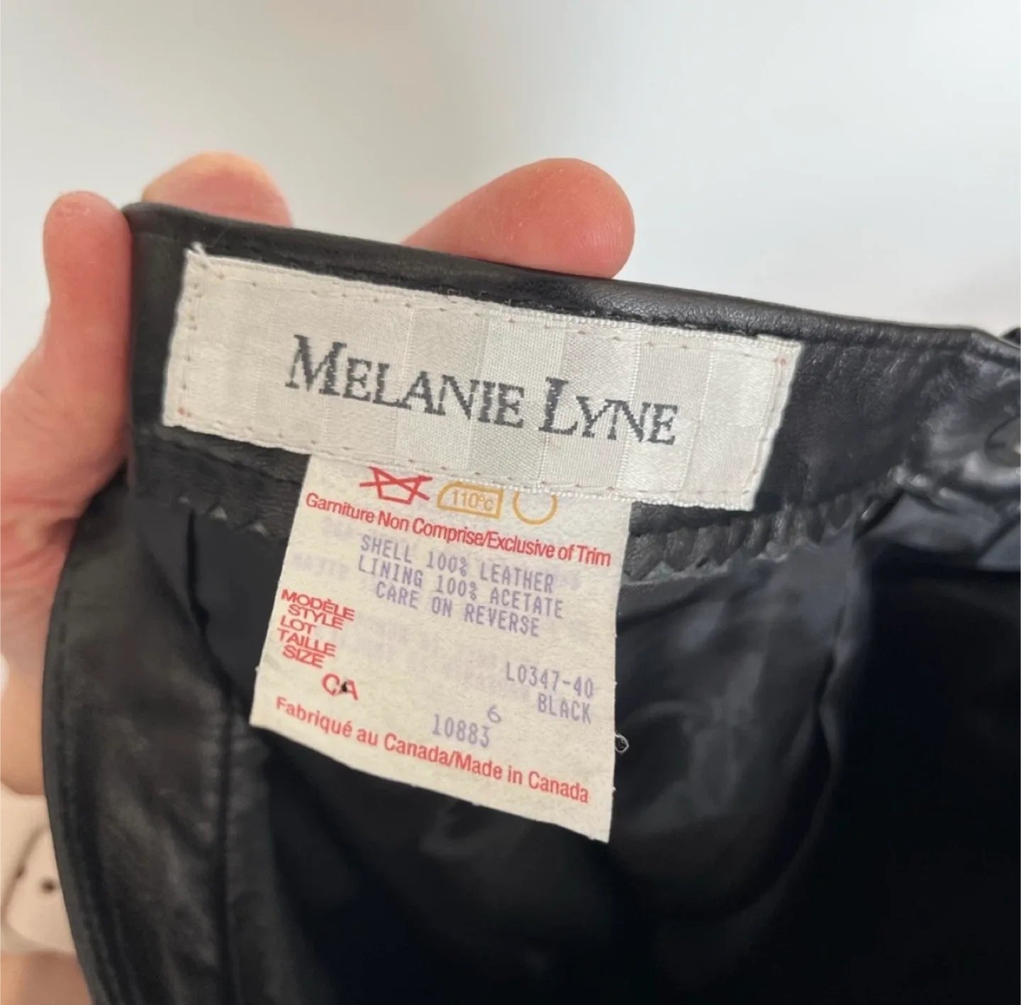 Melanie Lyne Leather Skirt image indicator(4)