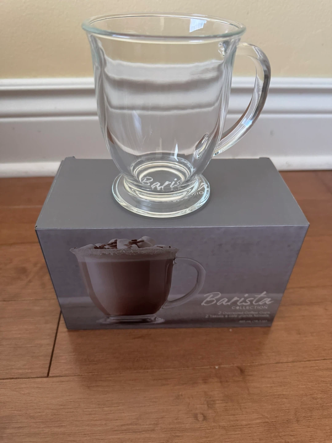 Barista Collection Oversized Coffee Mugs - Set of 2