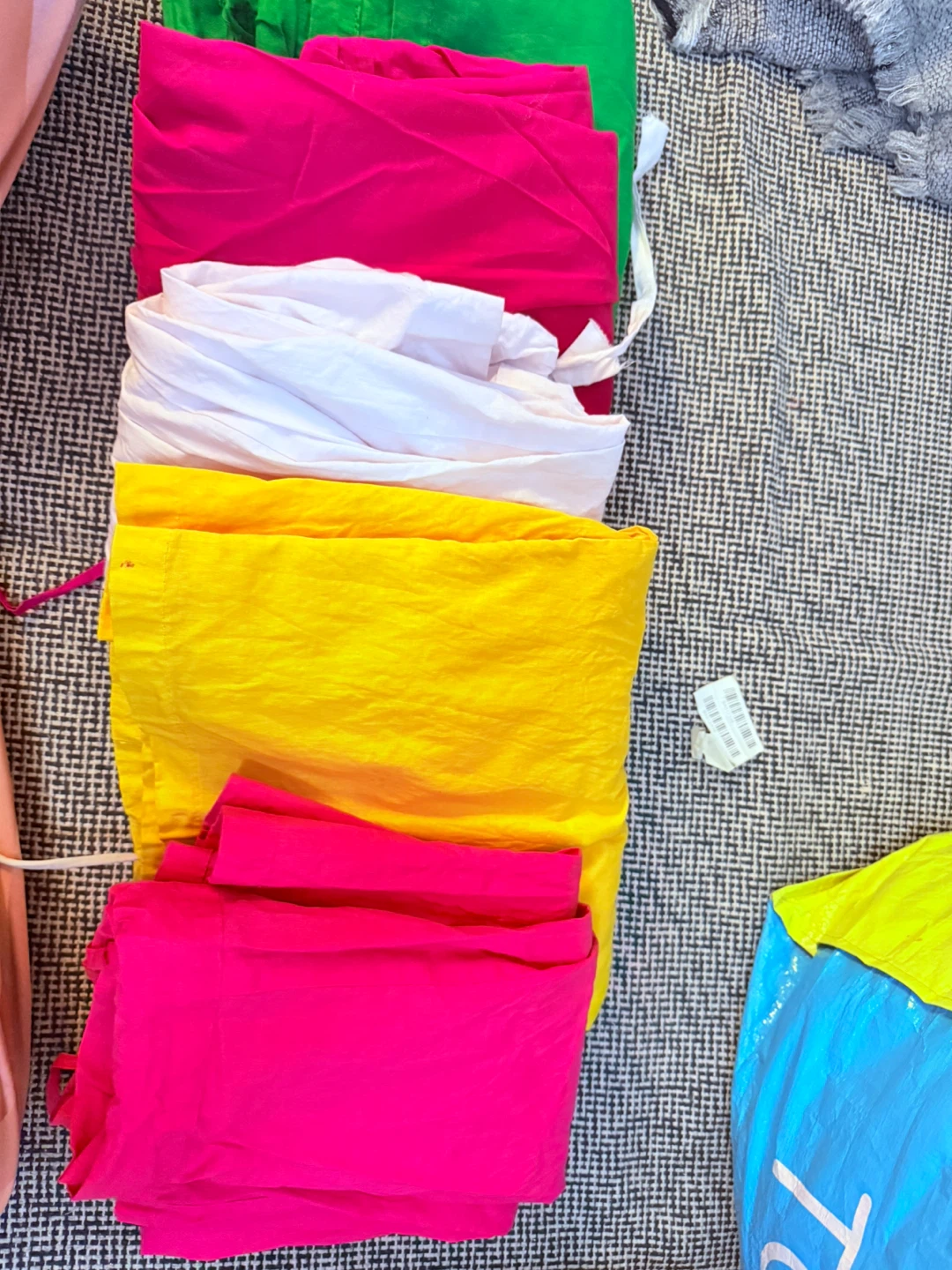 Assorted Colourful Fabric Pieces
