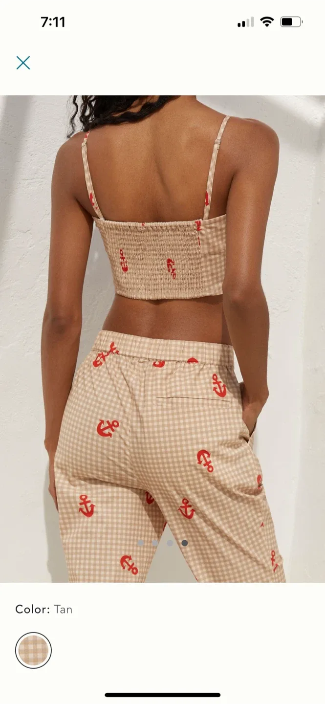 BNWT Anthropologie Celadine Smocked Tube Top XXS image indicator(4)