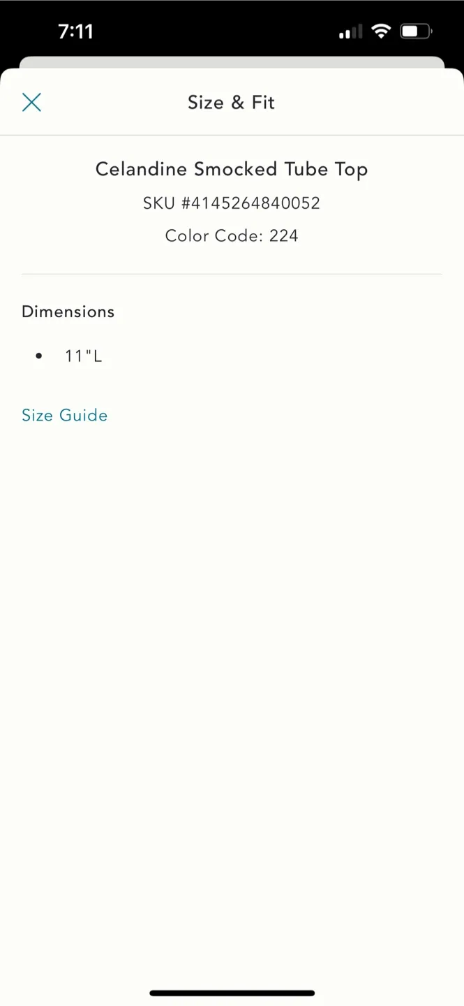 BNWT Anthropologie Celadine Smocked Tube Top XXS image indicator(6)