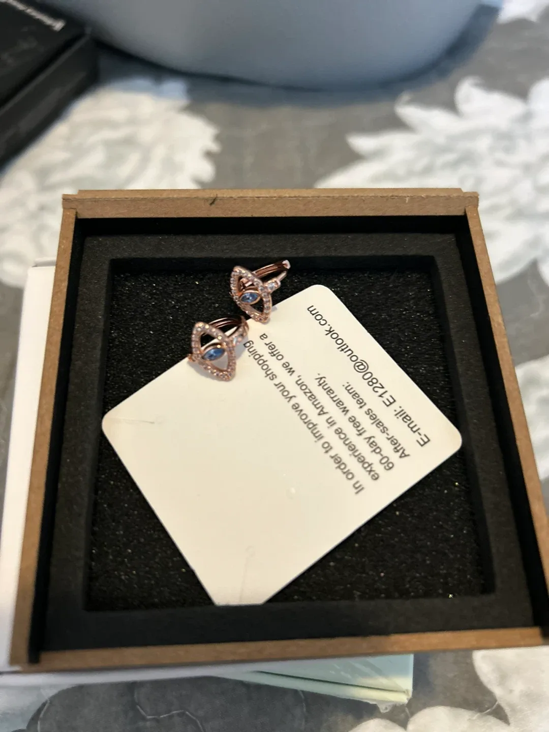 Evil Eye Sterling Silver Earrings - New image indicator(2)