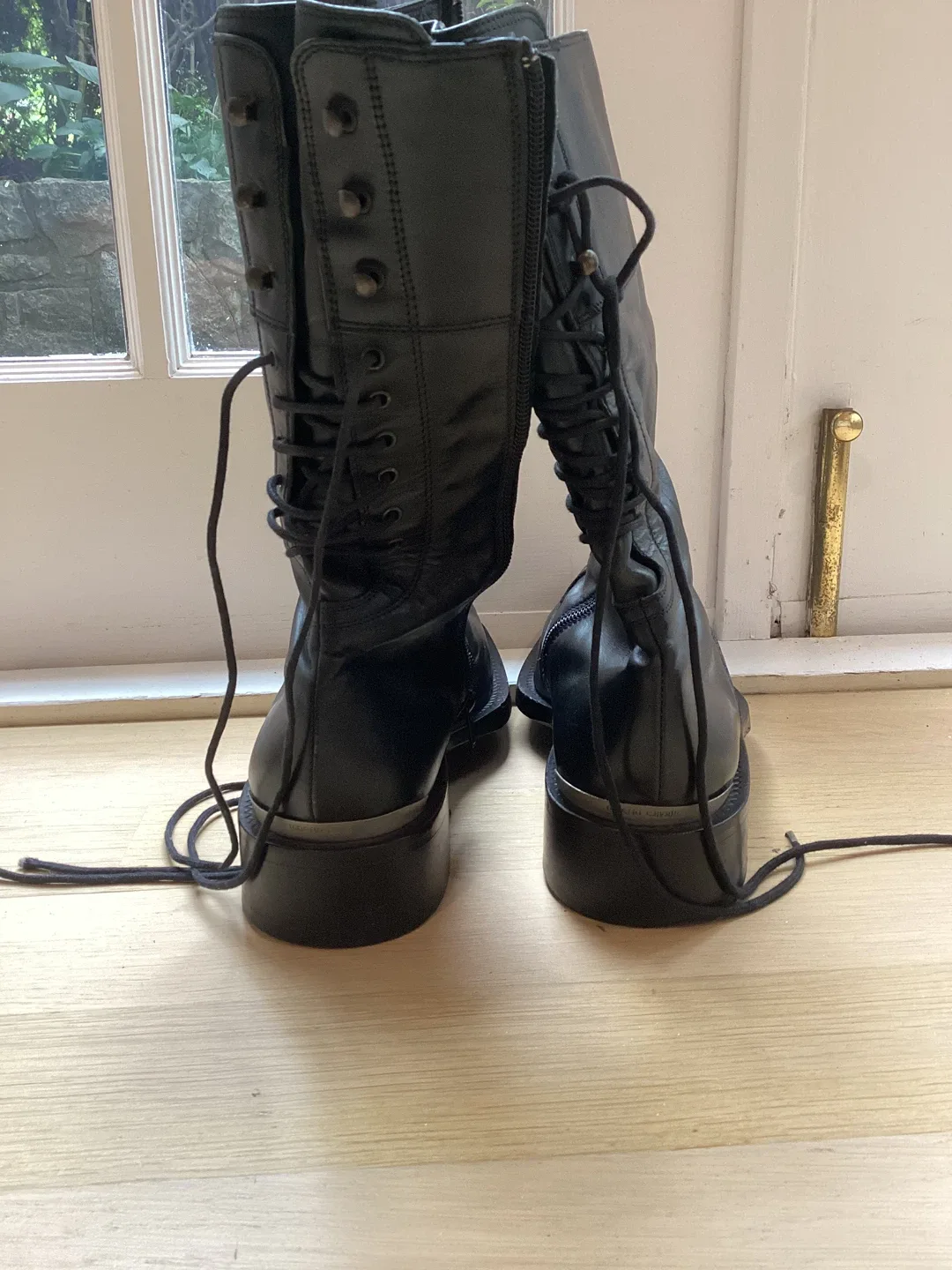Roberto Cavalli Black Leather Boots - Size 42 image indicator(2)