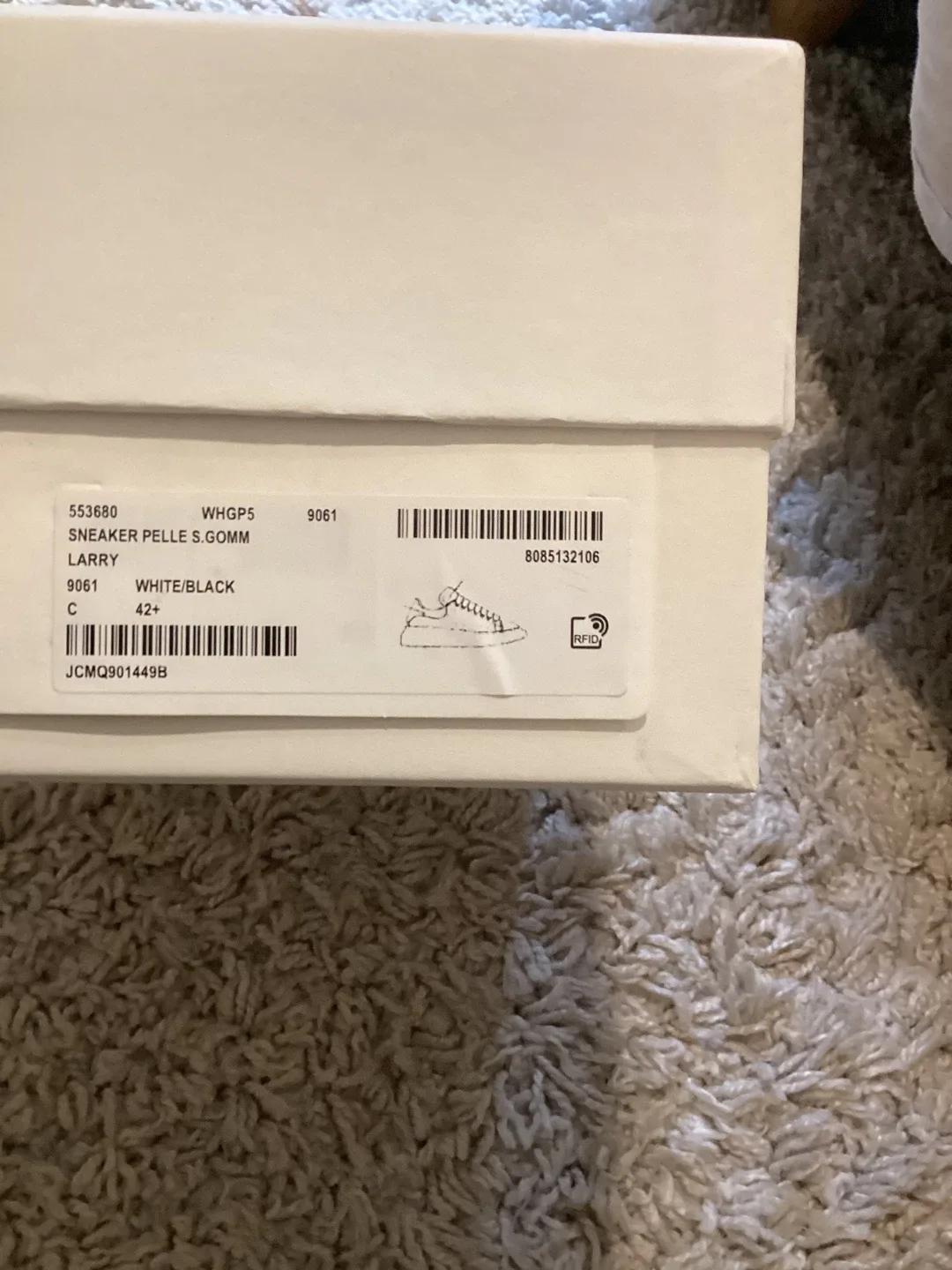 Alexander McQueen Larry Sneakers - White/Black - Size 42 image indicator(4)