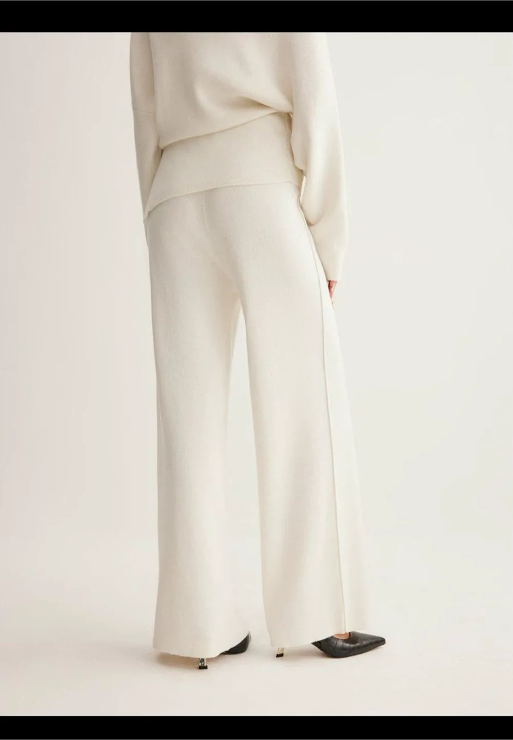 Wool-Blend Piping Pants - White, XL (12) image indicator(2)