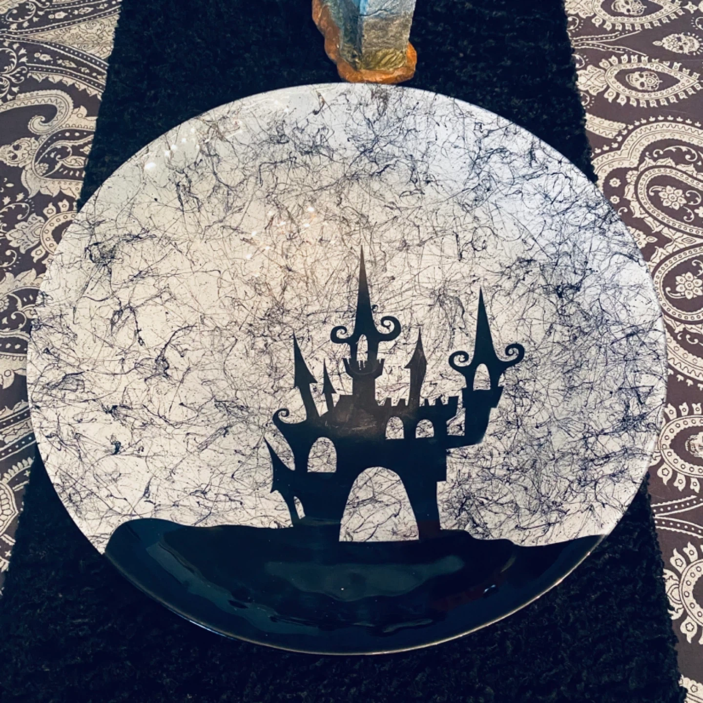 Glass Halloween Serving Dish 🥕