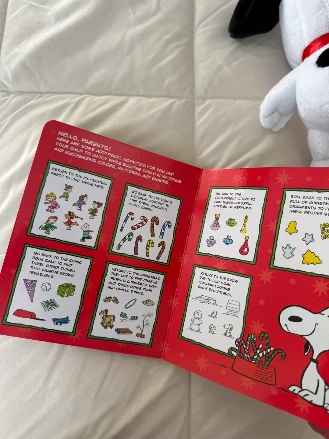 Peanuts Snoopy Christmas Plush and Book image indicator(7)