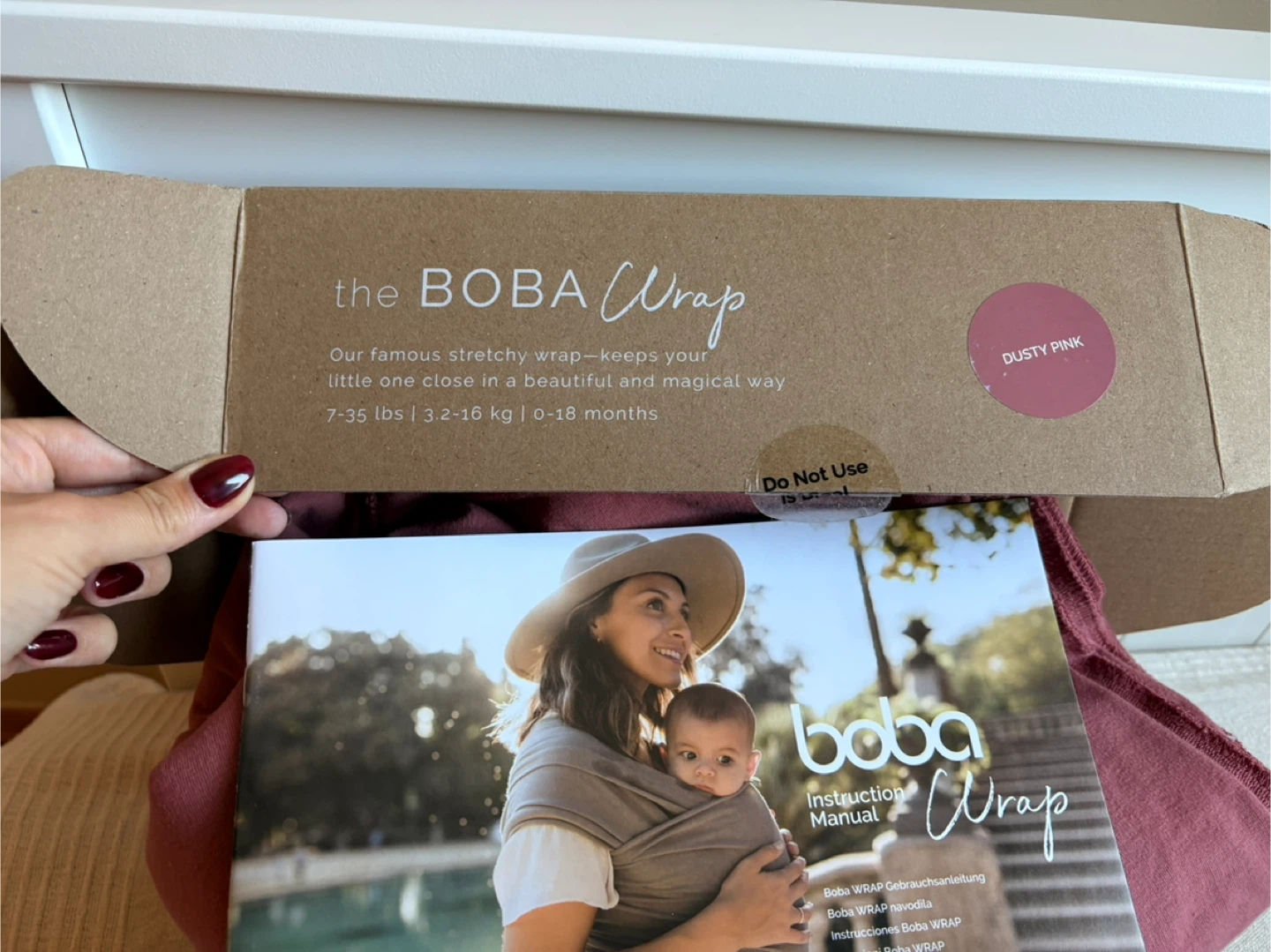 Baby Wrap Dusty Pink - Like New!