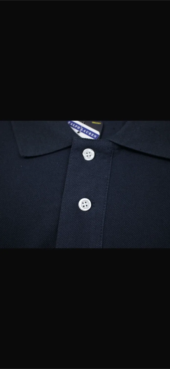 Polo Ralph Lauren Custom Slim Fit Polo Shirt - Navy image indicator(6)