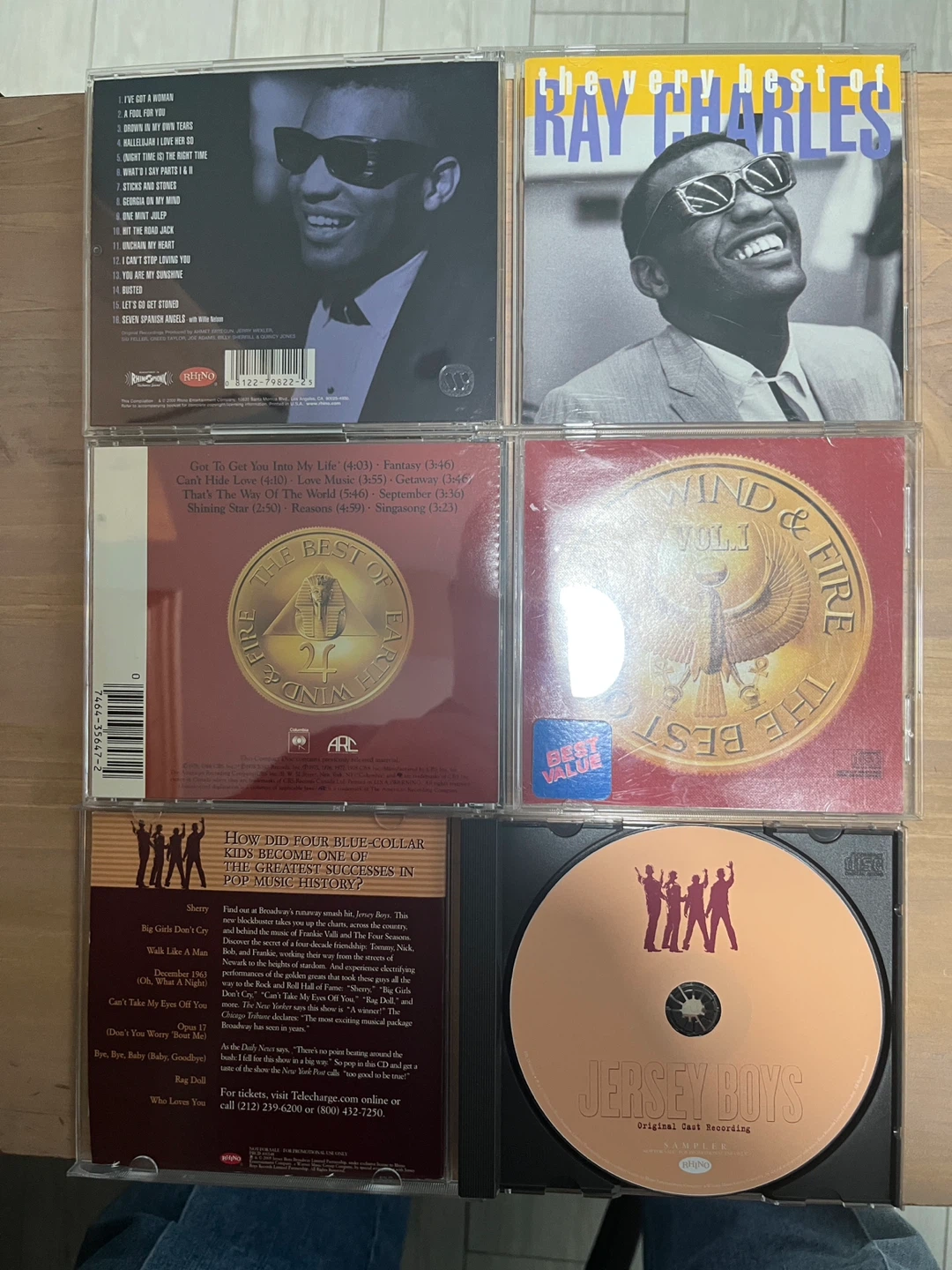 Ray Charles, Earth Wind & Fire, Jersey Boys CDs - photo 2